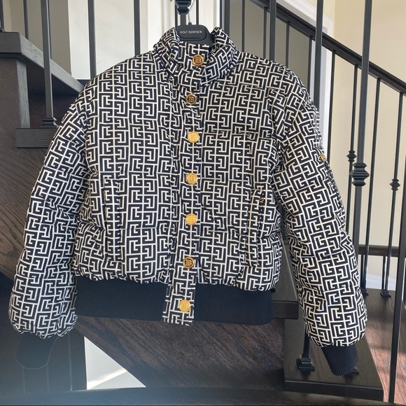 ❌SOLD❌ Balmain Monogram Print Puffer - Picture 1 of 4